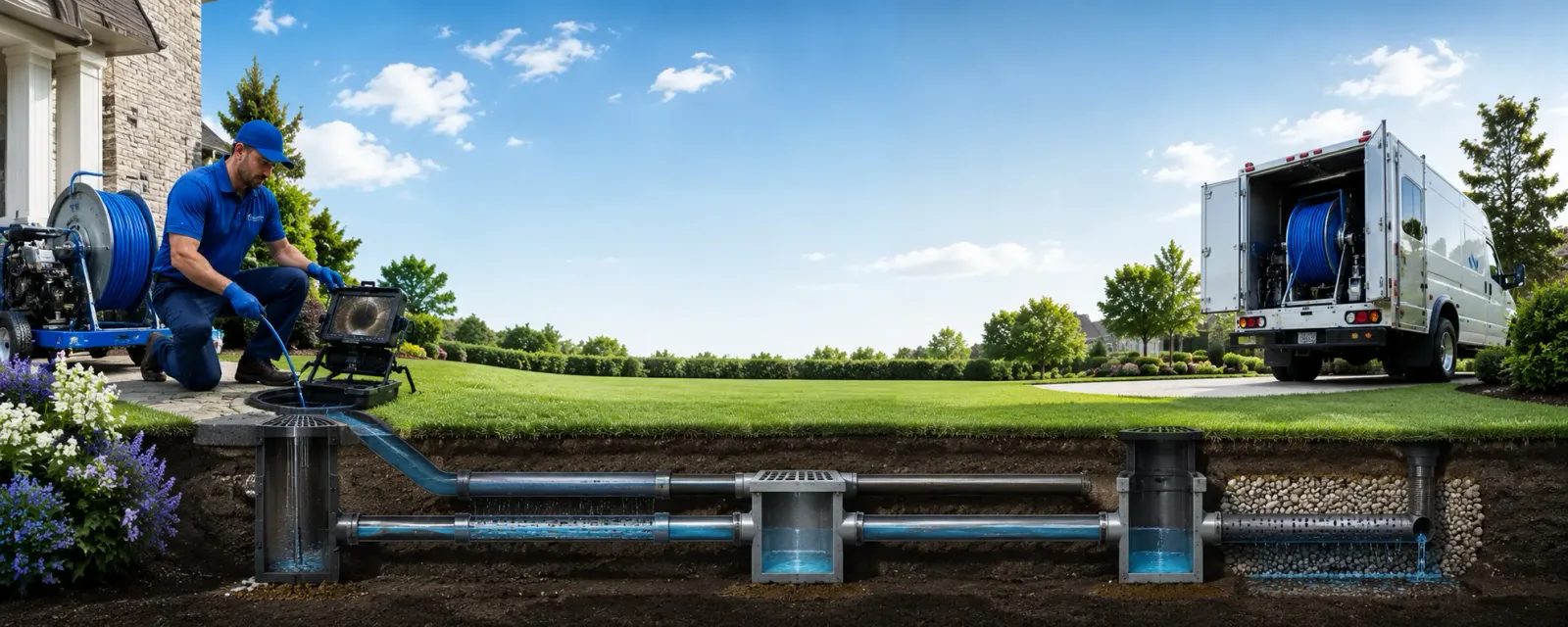 Outdoor drain cleaning information for Purdys, NY